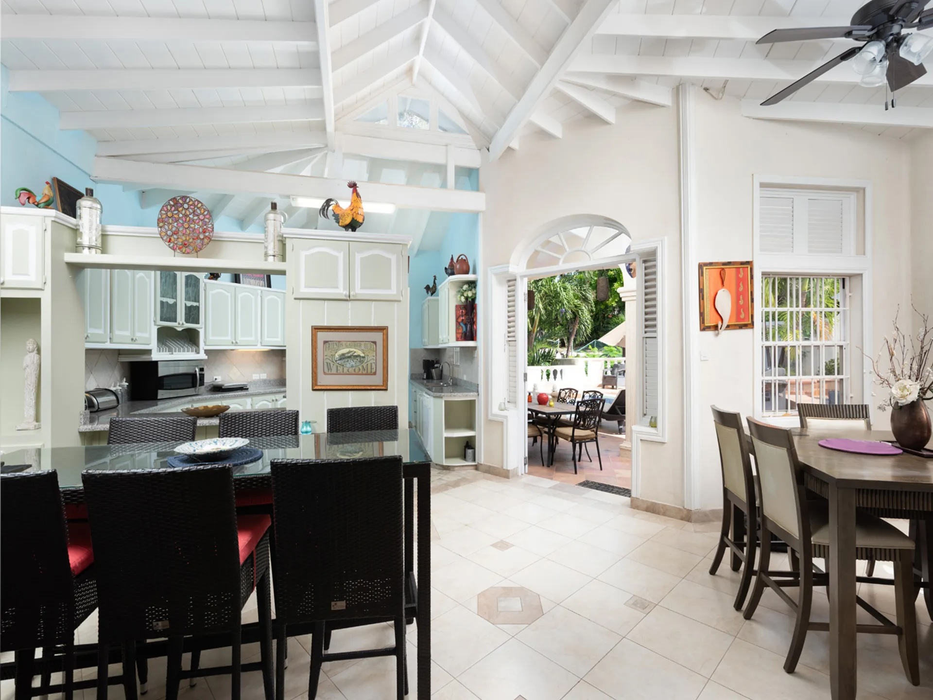 Apartment Four — kitchen and dining area