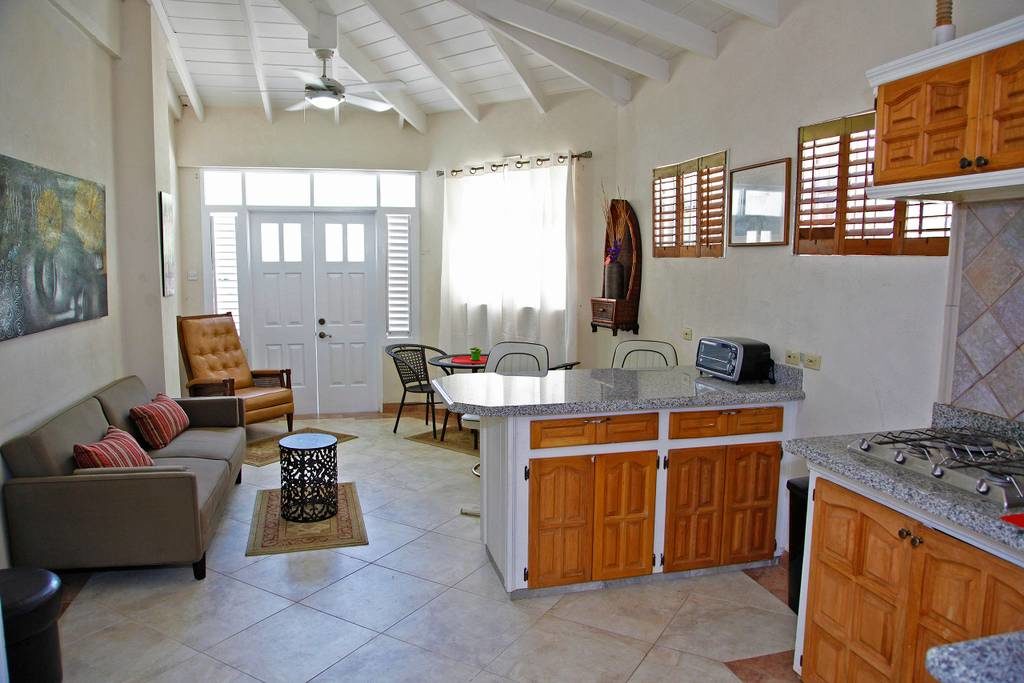 Apartment One — living and dining area
